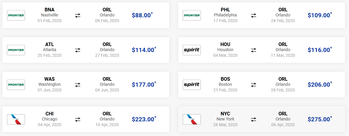 Cheap Flights to Orlando